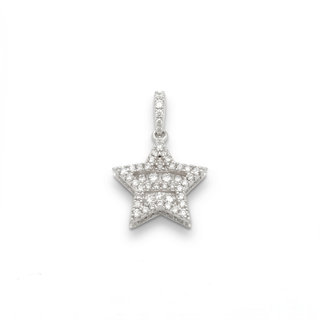 Iced out Star Pendant 1.2CT Moissanite 925 Sterling Silver