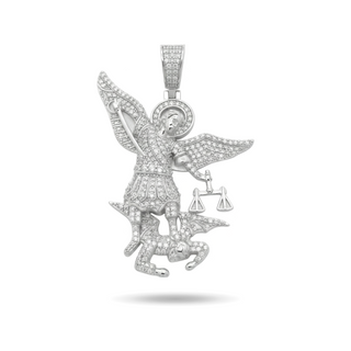 St. Michael the Archangel Moissanite Pendant view 3