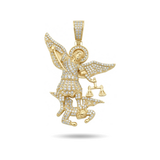 St. Michael the Archangel Moissanite Pendant