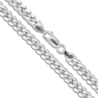 Superior Silver 12.3mm Miami Cuban link chain crafted from polished 925 sterling silver with a lobster clasp.