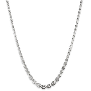 Superior Silver 6mm rope chain necklace crafted from polished 925 sterling silver with a classic twisted design.