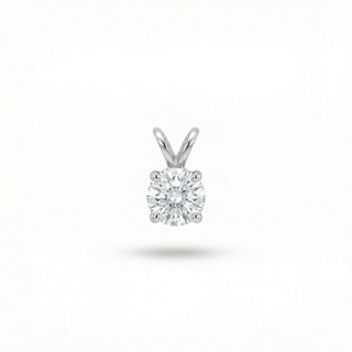 Diamond pendant on a white background