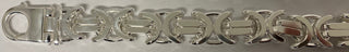 Superior Silver 17.5mm heavy flat byzantine chain crafted in polished 925 sterling silver with a lobster clasp.