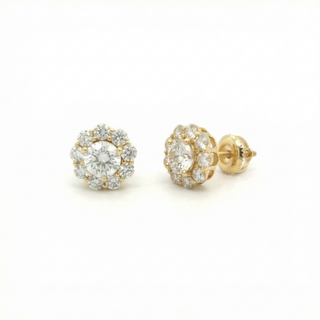 Dainty Flower Cluster Stud