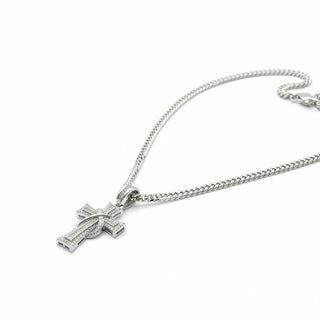 Superior Silver iced out cross pendant in 925 sterling silver with 1.3ct VVS moissanite stones on a silver chain