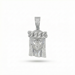 Moissanite Jesus Pendant Iced Out VVS 2.2CT 925 Sterling Silver or Gold Vermeil