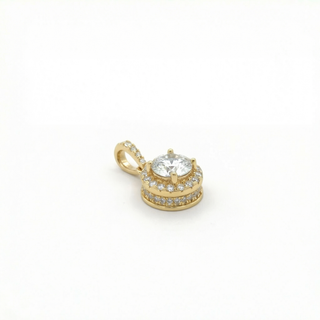 .5 CT Round Halo + Hidden Halo Cushion Moissanite VVS D Pendant