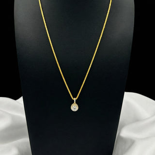 .5 CT Round Halo + Hidden Halo Cushion Moissanite VVS D Pendant view 5
