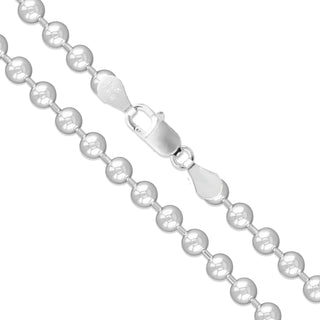 Superior Silver 2.3mm bead chain necklace crafted from polished 925 sterling silver with a secure lobster clasp.