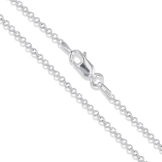 Superior Silver 1.7mm cable chain necklace crafted from polished 925 sterling silver with a secure lobster clasp.