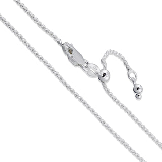 Superior Silver 1.5mm rope chain necklace crafted from 925 sterling silver with a secure lobster clasp closure.