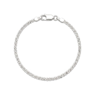 Twisted Roc - Criss Cross Bracelet in Sterling Silver