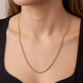 Wheat Link 10K Yellow Gold 20inch/1.1mm